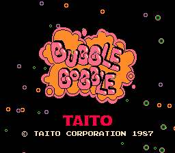 Bubble Bobble Title Screen